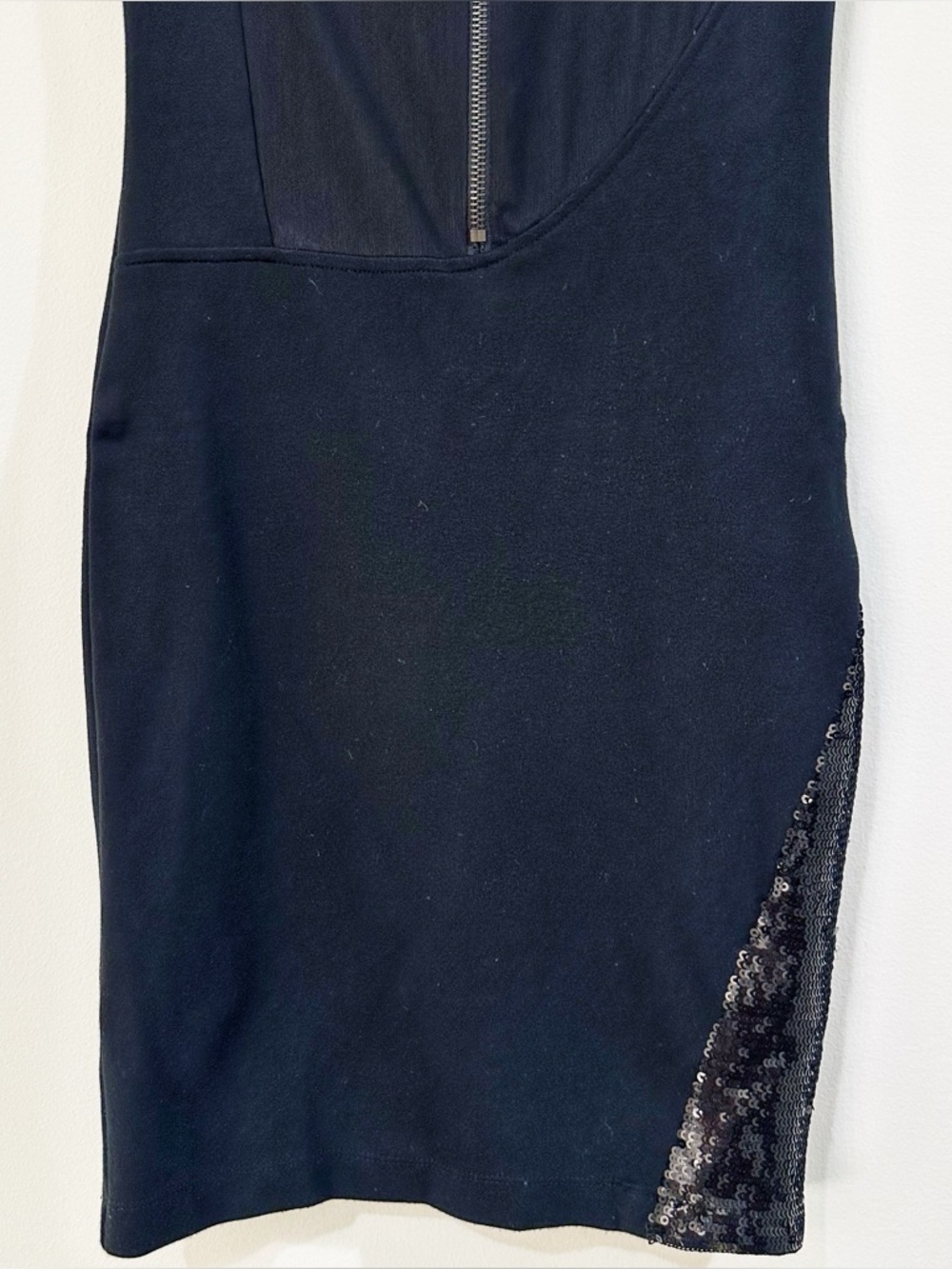 Alice+Olivia Black Bristol Sequin Mini Dress Size Small - Picture 7 of 9